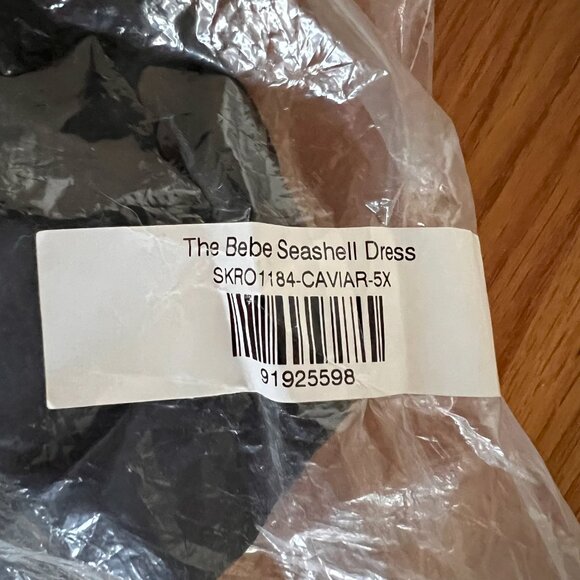 NWT Selkie Caviar Bebe Seashell Dress - Black, Size 5X, NWT (Plus Size) - Picture 11 of 11